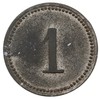 moneta zastępcza majątku Jankowice (Wielkopolska), Aw: Napis: DOM. / JANKOWICE, Rw: Nominał 1, cyn..