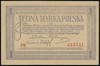 1 marka polska 17.05.1919, seria PB, numeracja 4