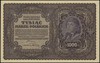 1.000 marek polskich 23.08.1919, seria I-AU, numeracja 313196, Lucow 404 (R1) - ilustrowany fragme..