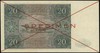 20 złotych 15.05.1946, seria A, numeracja 1234567, po obu stronach dwukrotnie przekreślony i nadru..