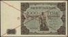 1.000 złotych 15.07.1947, seria A, numeracja 1234567, po obu stronach dwukrotnie przekreślony i na..