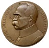 medal na 10-lecie Odzyskania Niepodległości, 1928, sygnowany J AVMILLER, Aw: Mapa terytorium Polsk..