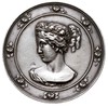 medal autorstwa Grilicha z wystawy w Związku Sadownictwa w Rydze (ok.1890 r.), Aw: Portret kobiety..