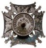 odznaka honorowa Orlęta 1928, mosiądz srebrzony 38.5 x 38.5 mm, Stela 13.13.b, nakrętka numerowana..