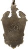 odznaka pamiątkowa 240 Ochotniczego Pułku Piechoty, bita w mosiądzu srebrzonym 55 x 32 mm, na stro..