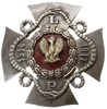 odznaka pamiątkowa Służby Medycznej Legionów Polskich 1917, mosiądz oksydowany 41,5 x 41,5 mm, Ste..
