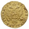 2 ruble 1756, Krasnyj Dwor, odmiana ВСЕРОС: i krótki ogon Orła, złoto 3.19 g, Diakov 383 (R1), Bit..