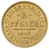 5 rubli 1853 СПБ-АГ, Petersburg, złoto 6.56 g, B