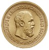 5 rubli 1889 (АГ), Petersburg, złoto 6.42 g, Bit