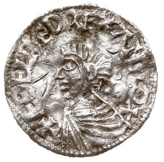 Aethelred II 978-1016, denar typu long cross, Norwich, mincerz Swerting, Aw: Głowa w lewo, EDELRED REX ANGLOX, Rw: Krzyż, SPE-RTINC-MON-ORD, srebro 1.73 g, Spink 1151, BMC IVa, North 774