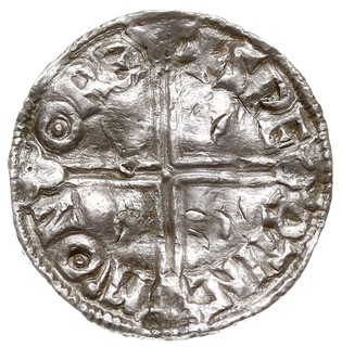 Aethelred II 978-1016, denar typu long cross, Norwich, mincerz Swerting, Aw: Głowa w lewo, EDELRED REX ANGLOX, Rw: Krzyż, SPE-RTINC-MON-ORD, srebro 1.73 g, Spink 1151, BMC IVa, North 774