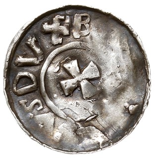 Bardowik /Bardowick/, Bernhard I 973-1011, denar, Aw: Krzyż, BERNHARDVS DVX, Rw: Krzyż, ...NNOMI..., srebro 1.14 g, Dbg 587, Bonhoff 61