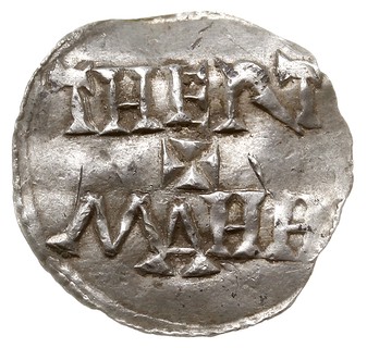 Dortmund, Otto III 983-1002, denar Aw: THERT-MAHH, Rw: Krzyż, w polach kulki, srebro 1.22 g, Dbg. 743, Berghaus 2a, bardzo ładny