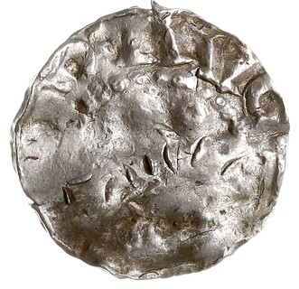 Kolonia /Köln/, XI w., denar, Aw: Napis S-[C]OLON[I]-A, Rw: Krzyż, w polach kulki, [OTTO IM]P AVG, srebro 1.34 g, Häv. 64