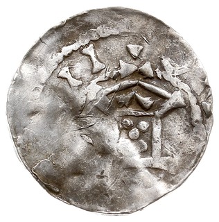 Moguncja /Mainz/, zestaw denarów Ottona I lub Ottona II (932-983) typu OAP: a) Kapliczka / Krzyż prosty z 4 kulkami, 1.09 g