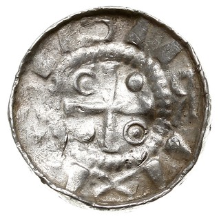 Saksonia /Sachsen/, zestaw denarów saskich: a) Bernard?, denar, Głowa w lewo / Mały krzyżyk, 0.71 g, obłamany