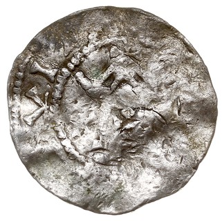 Spira /Speyer/, Otto I lub Otto II, denar typu OAP (962-983), Aw: Kapliczka, Rw: Krzyż z 4 kulkami, srebro 1.72 g, Dbg 825, Bonhoff 1726