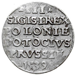 trojak 1539, Elbląg, Iger E.39.1.d (R2), drobne 