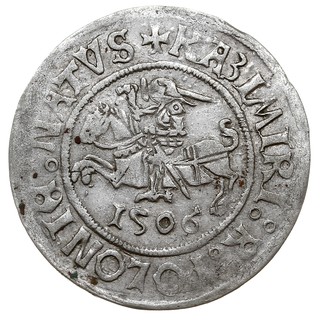 grosz, 1506, Głogów, moneta bita przez królewicza Zygmunta jako księcia głogowskiego, ładnie zachowany