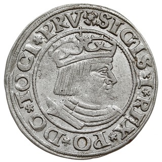grosz 1530, Gdańsk, pierwszy grosz gdański Zygmunta, T. 1.50, rzadki
