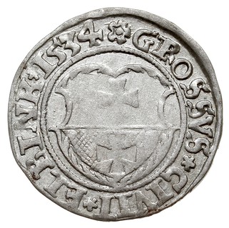 grosz 1534, Elbląg, na awersie odmiana napisu TO