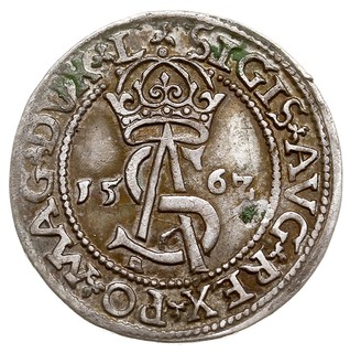 trojak 1562, Wilno, na awersie odmiana napisu ...MAG DVX L, Iger V.62.2.e (R), Ivanauskas 9SA17-4, średnica 21.8 mm, patyna