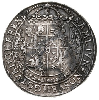 talar 1630 (?), Bydgoszcz, odmiana z wąskim popiersiem króla, srebro 27.83 g, Dav. 4315, T. 6, drobna wada bicia, nierówna, ciemna patyna