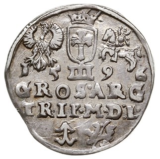 trojak 1596, Wilno, Iger V.96.2.a (R1), Ivanauskas 5SV48-25