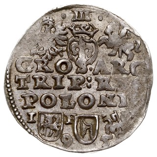 trojak 1595, Lublin, bardzo rzadka odmiana z her