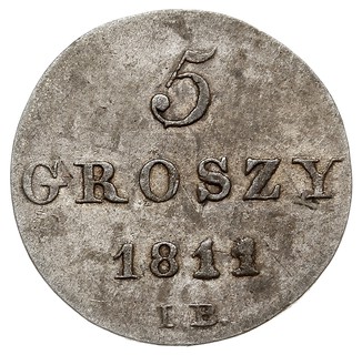 5 groszy 1811, Warszawa, litery I B, Plage 96, w
