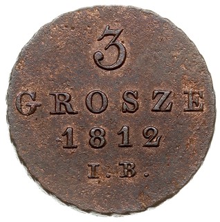 3 grosze 1812, Warszawa, odmiana z końcówkami ga