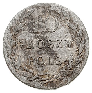 10 groszy 1820, Warszawa, Plage 82 (R1), Bitkin 849 (R1), rzadkie, patyna