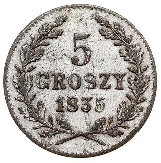5 groszy 1835, Wiedeń, Plage 296, ładne, patyna