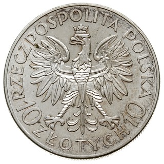 10 złotych 1933, Warszawa, Jan III Sobieski, Parchimowicz 121, piękny egzemplarz