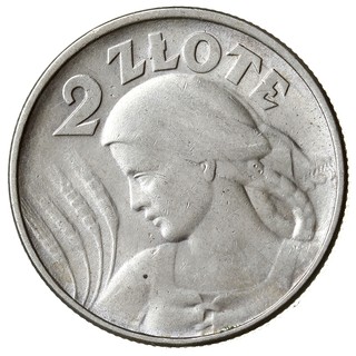 2 złote 1924, Filadelfia, Kobieta z kłosami, odwrotka, Parchimowicz 109c, ładne, minimalne uderzenie na obrzeżu, delikatna patyna