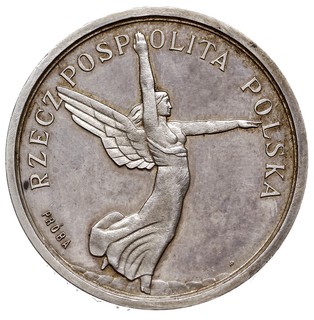 5 złotych 1927, Warszawa, Nike, na rewersie wypu