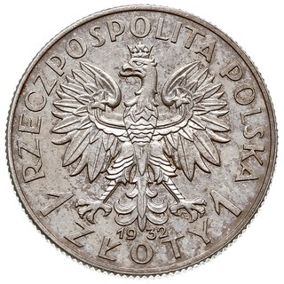 1 złoty 1932, Warszawa, Głowa kobiety, na rewers