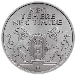10 guldenów 1935, Berlin, Ratusz Gdański, Parchimowicz 69, moneta w pudełku PCGS z certyfikatem MS64, rzadkie i wyśmienicie zachowane