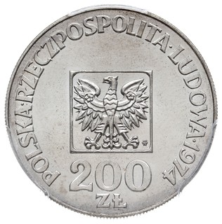 200 złotych 1974, Warszawa, XXX LAT PRL, na rewe