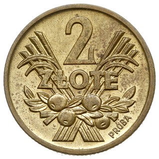 2 złote 1958, Warszawa, na rewersie wypukły PRÓB