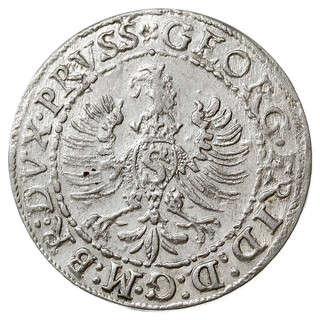 grosz 1595, Królewiec, Bahr. 1304, Neumann 58, rzadki, bardzo dużo połysku menniczego