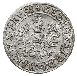 grosz 1595, Królewiec, Bahr. 1304, Neumann 58, rzadki, bardzo dużo połysku menniczega