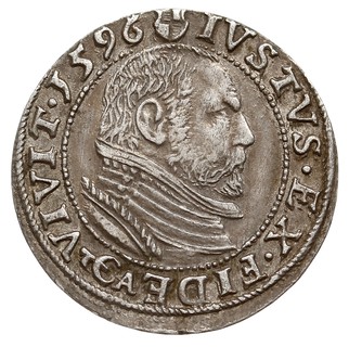 grosz 1596, Królewiec, Bahr. 1308, Neumann 58, r