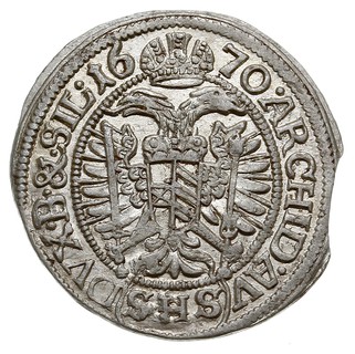3 krajcary 1670, Wrocław, F.u.S. 470, Her. 1539,
