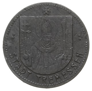 zestaw pieniędzy zastępczych: 1) Bydgoszcz, 10 fenigów 1919, cynk, Menzel 2110.1