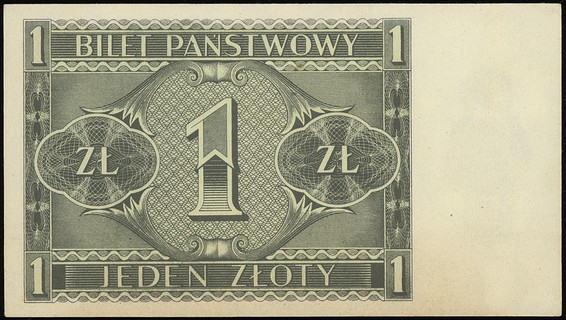 1 złoty 1.10.1938, seria J, numeracja 4957451, L