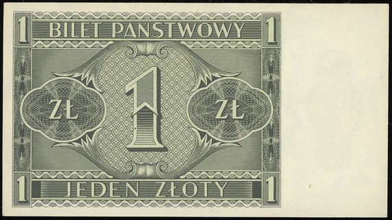 1 złoty 1.10.1938, seria IH, numeracja 7194283, Lucow 719 (R3) - dołączone do kolekcji po wydrukowaniu katalogu, Miłczak 78b, wyśmienity stan