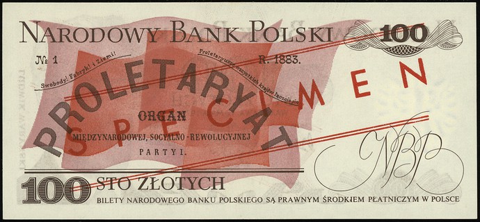 100 złotych 17.05.1976, seria AP, numeracja 0000