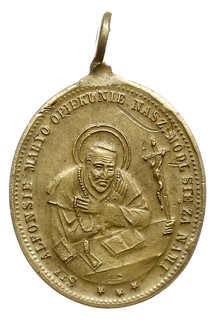 Medaliki z uszkiem: 1) Matka Boska Częstochowska