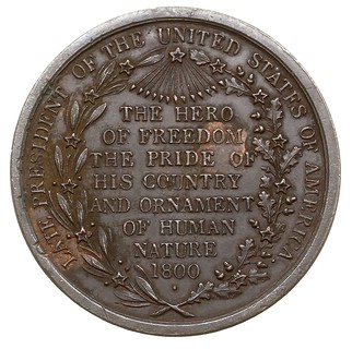 Medal poświęcony prezydentowi USA Jerzemu Waszyn